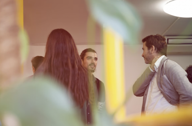 Group of people networking